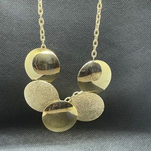 Gold plated bold choker necklace